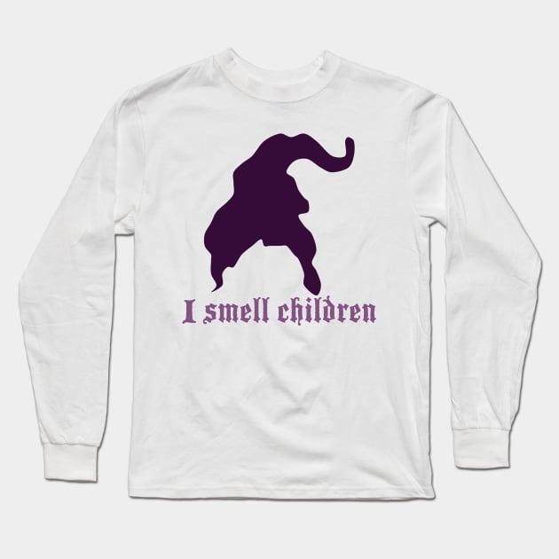 I Smell Children... Fitted Long Sleeve T-Shirt by gallaugherus